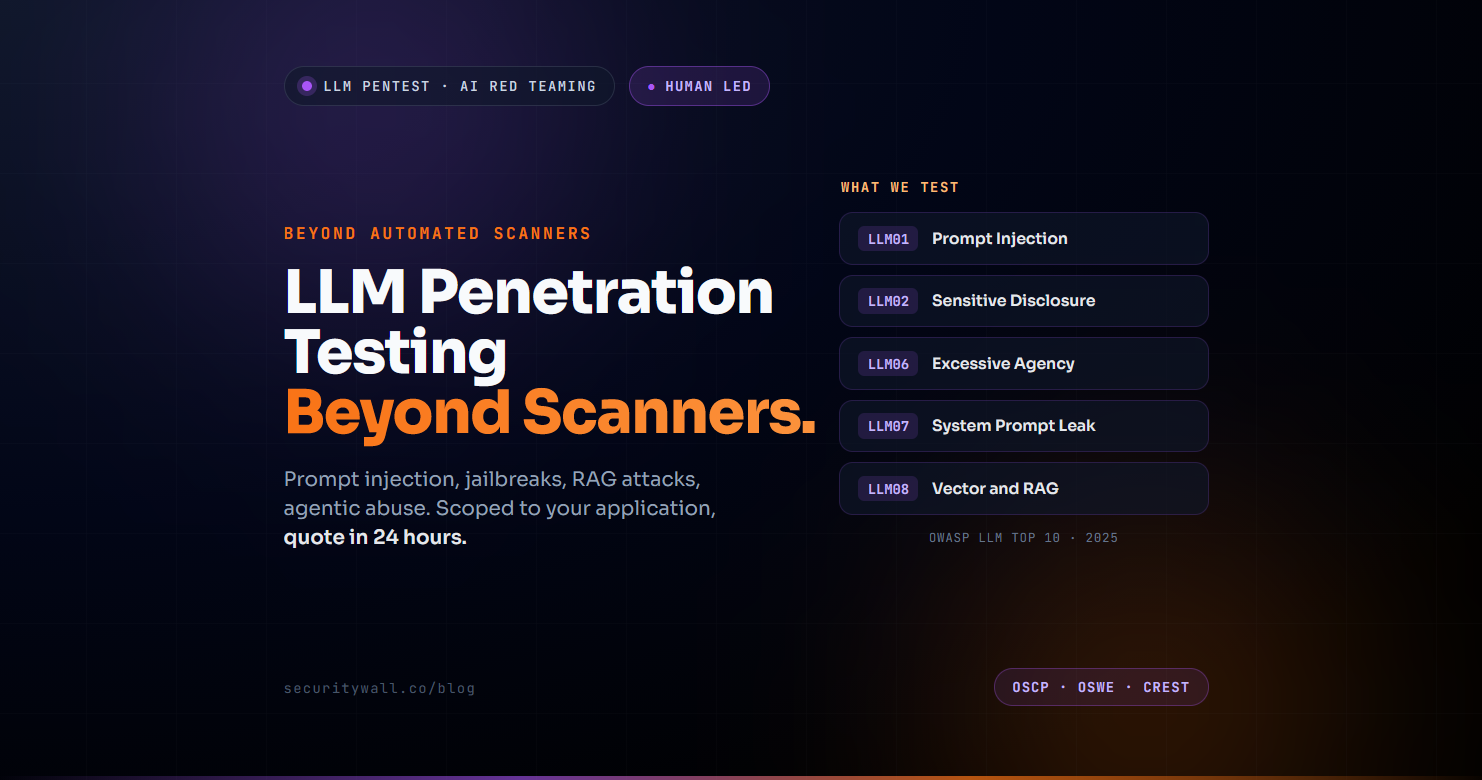 LLM Penetration Testing: How to Test AI Applications