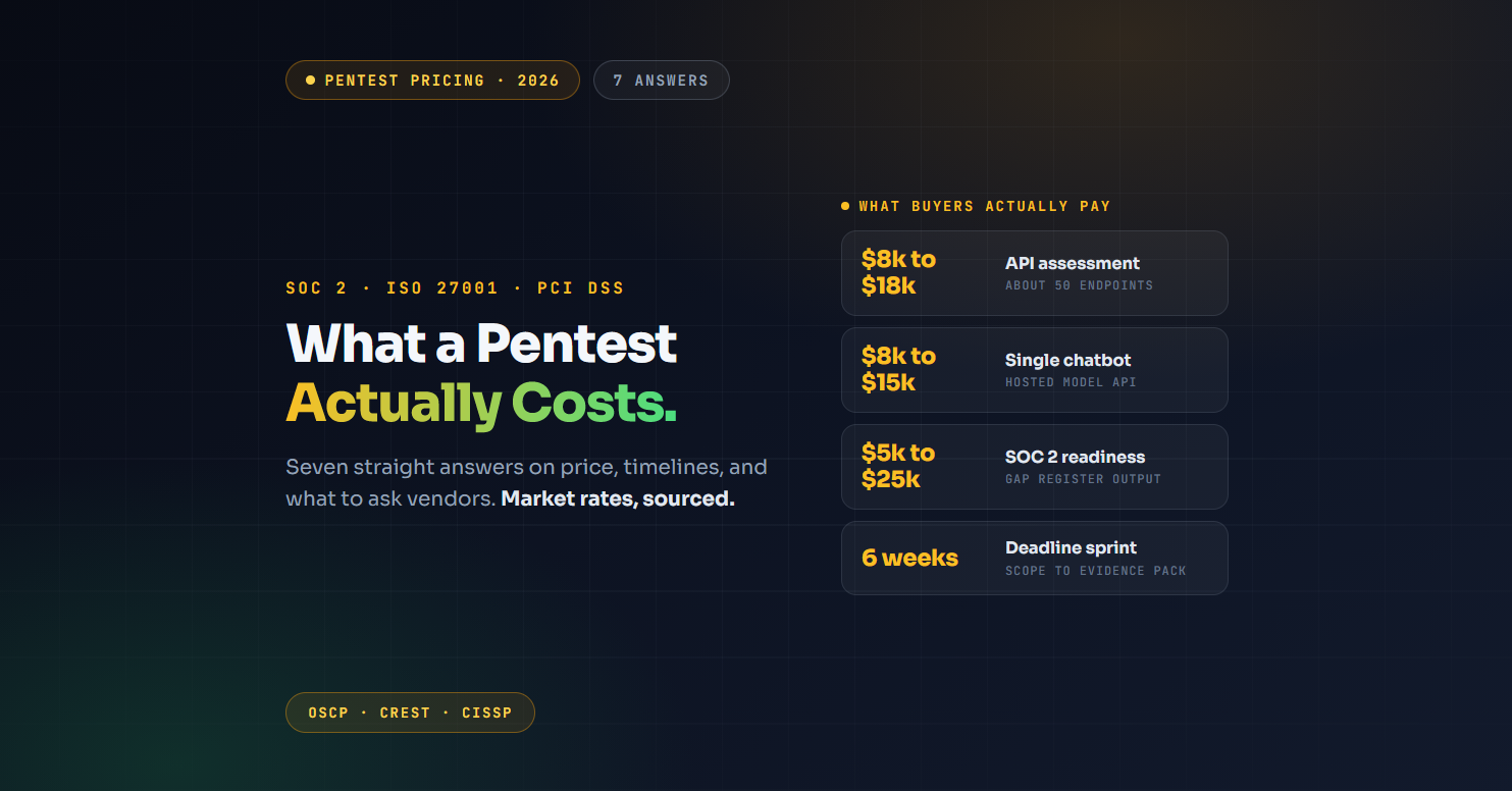 Penetration Testing Cost FAQ: SOC 2, ISO 27001, PCI DSS
