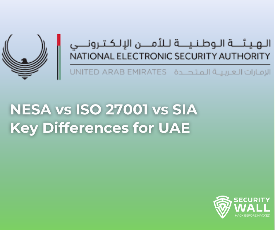 NESA vs ISO 27001 vs SIA - Key Differences for UAE