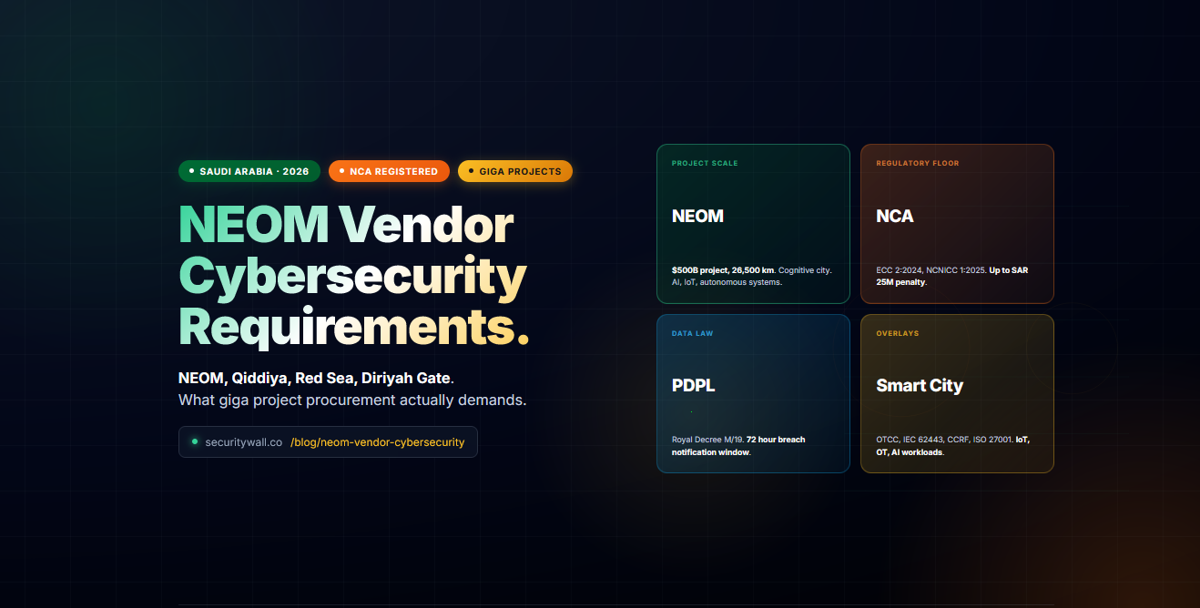 NEOM Vendor Cybersecurity Requirements
