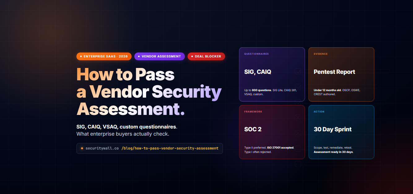 How to Pass a Vendor Cyber Security Assessment in 2026