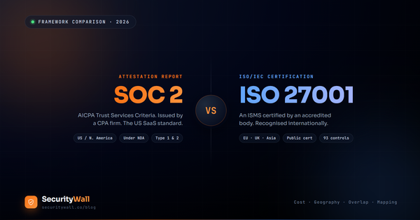 SOC 2 vs ISO 27001: Differences and Which You Need