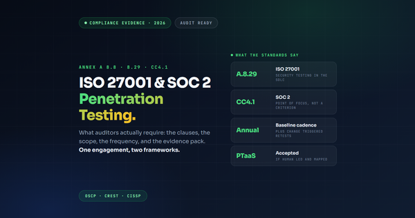 ISO 27001 & SOC 2 Penetration Testing: What Auditors Want